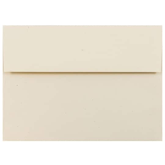 JAM Paper Genesis Husk A8 Recycled Invitation Envelopes, 50ct.
